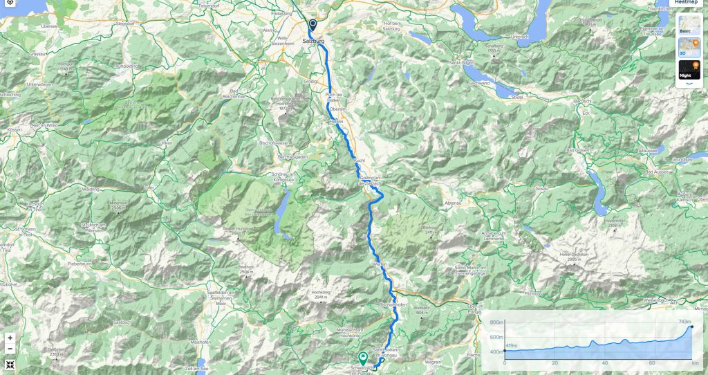 1. deň: Salzburg – Sankt Veit im Pongau