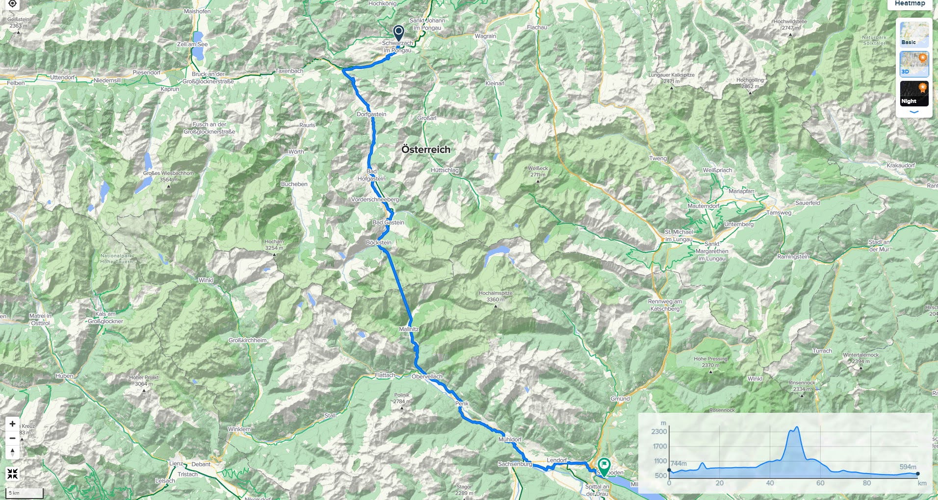 2. deň: Sankt Veit im Pongau – Seeboden