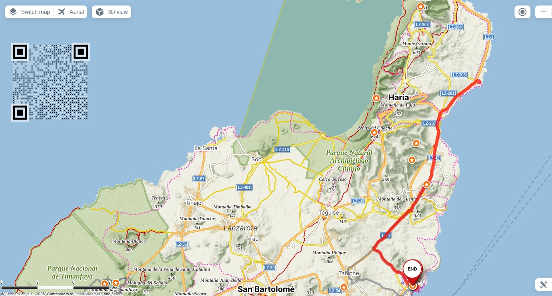 6. deň: Z Costa Teguise do Jameos del Agua - 51 km