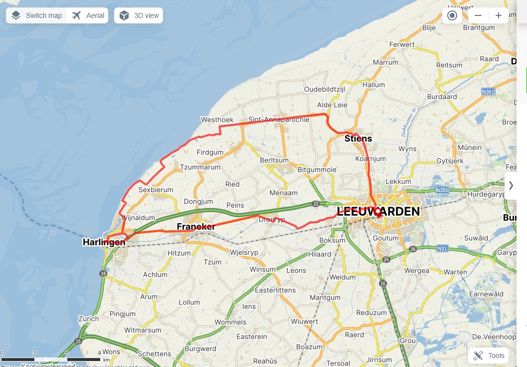 75 km po stopách Elfstedentocht.