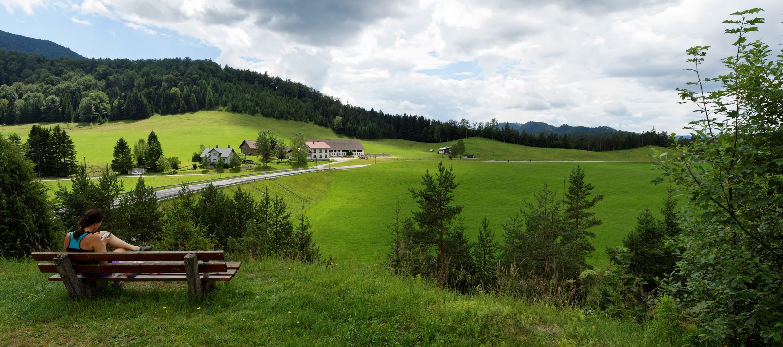 Pohľad od kostolíka Maria am Gscheid